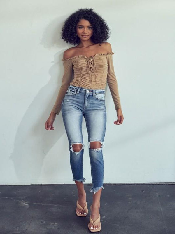 Korren High Rise Super Skinny Kancan Jeans - Harper Renae Boutique