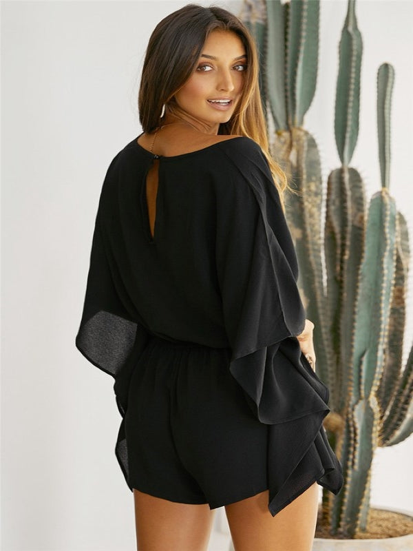 Veronica Romper - Black - Harper Renae Boutique