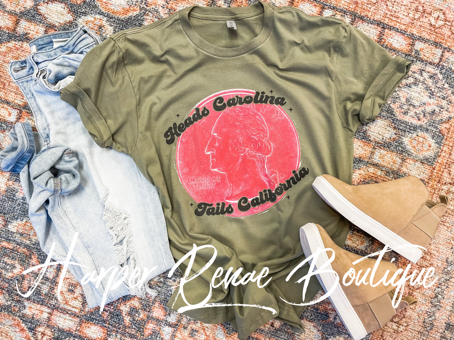 Heads Carolina Tee - Harper Renae Boutique