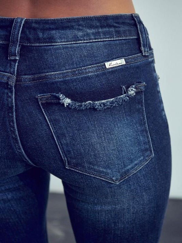 Alexa Mid Rise Ankle Skinny Kancan Jeans - Harper Renae Boutique