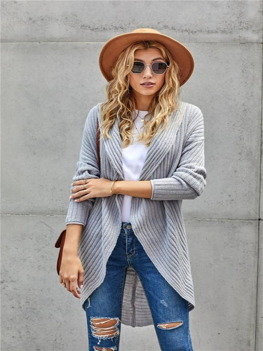 Thea Sweater Cardi - Grey - Harper Renae Boutique