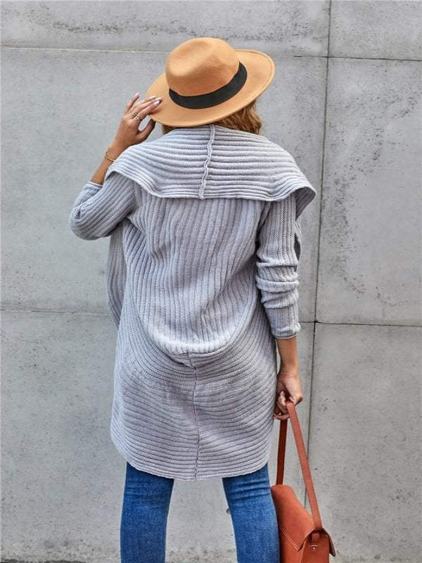 Thea Sweater Cardi - Grey - Harper Renae Boutique
