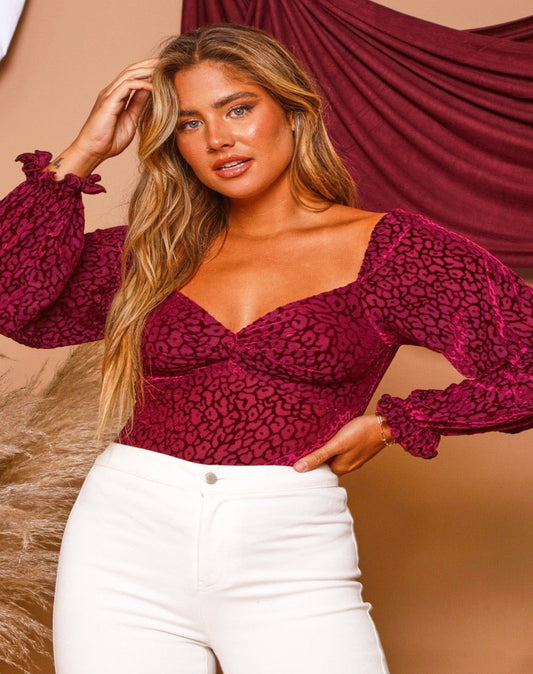 More Than Beautiful Bodysuit - Magenta - Harper Renae Boutique