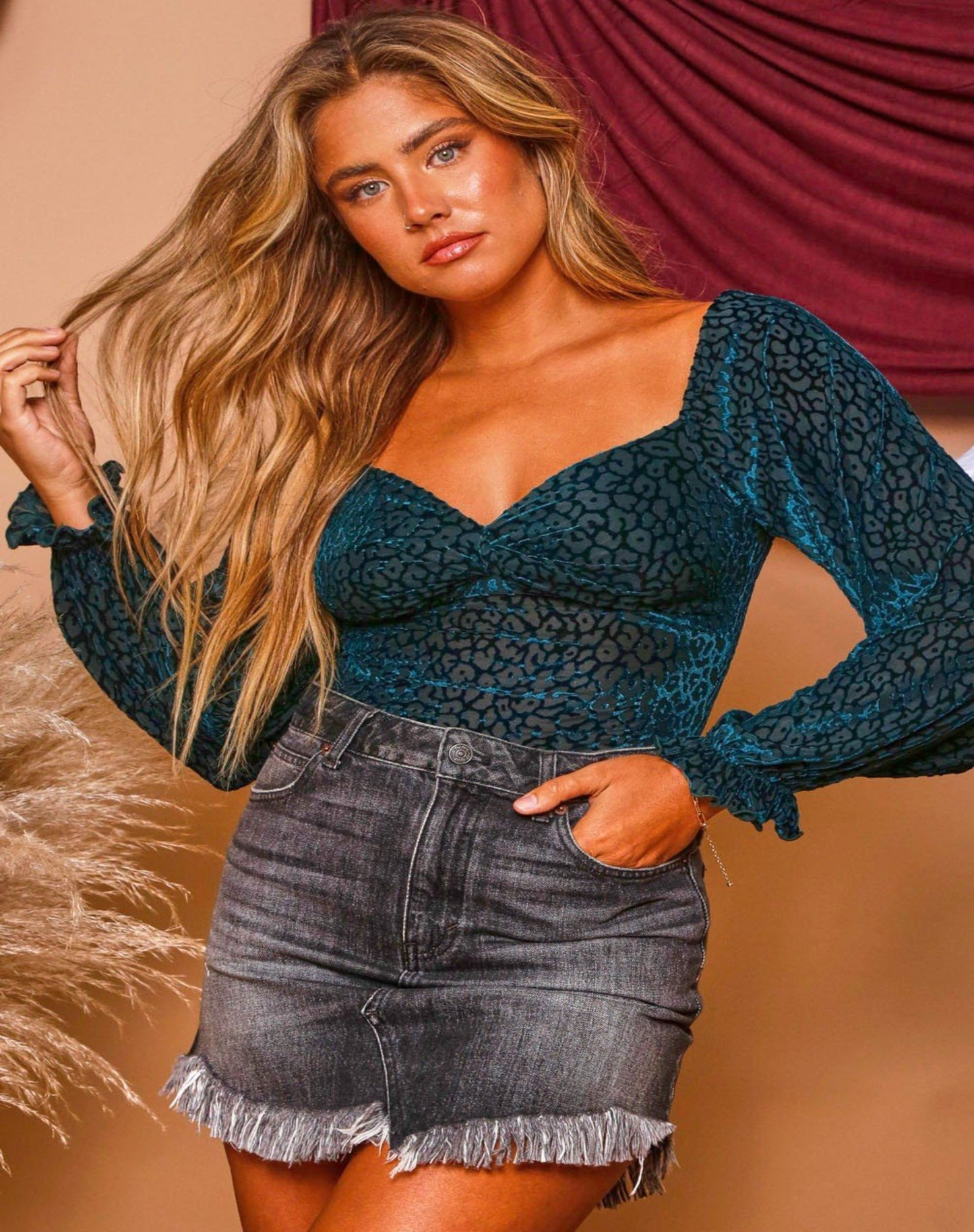 More Than Beautiful Bodysuit - Hunter Green - Harper Renae Boutique