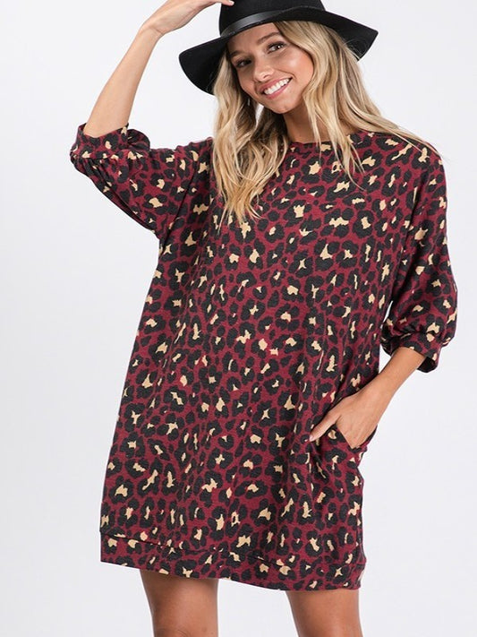 Emery Leopard Dress - Harper Renae Boutique