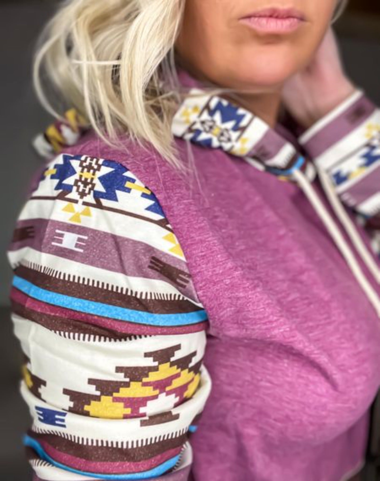 Delana Aztec Hoodie - Harper Renae Boutique