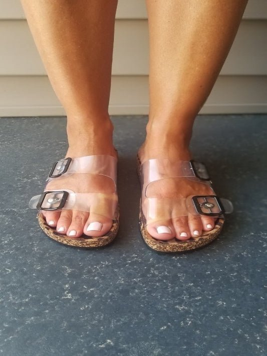 Adventure Awaits - Leopard Buckle Sandals