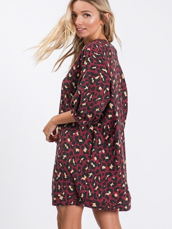 Emery Leopard Dress - Harper Renae Boutique