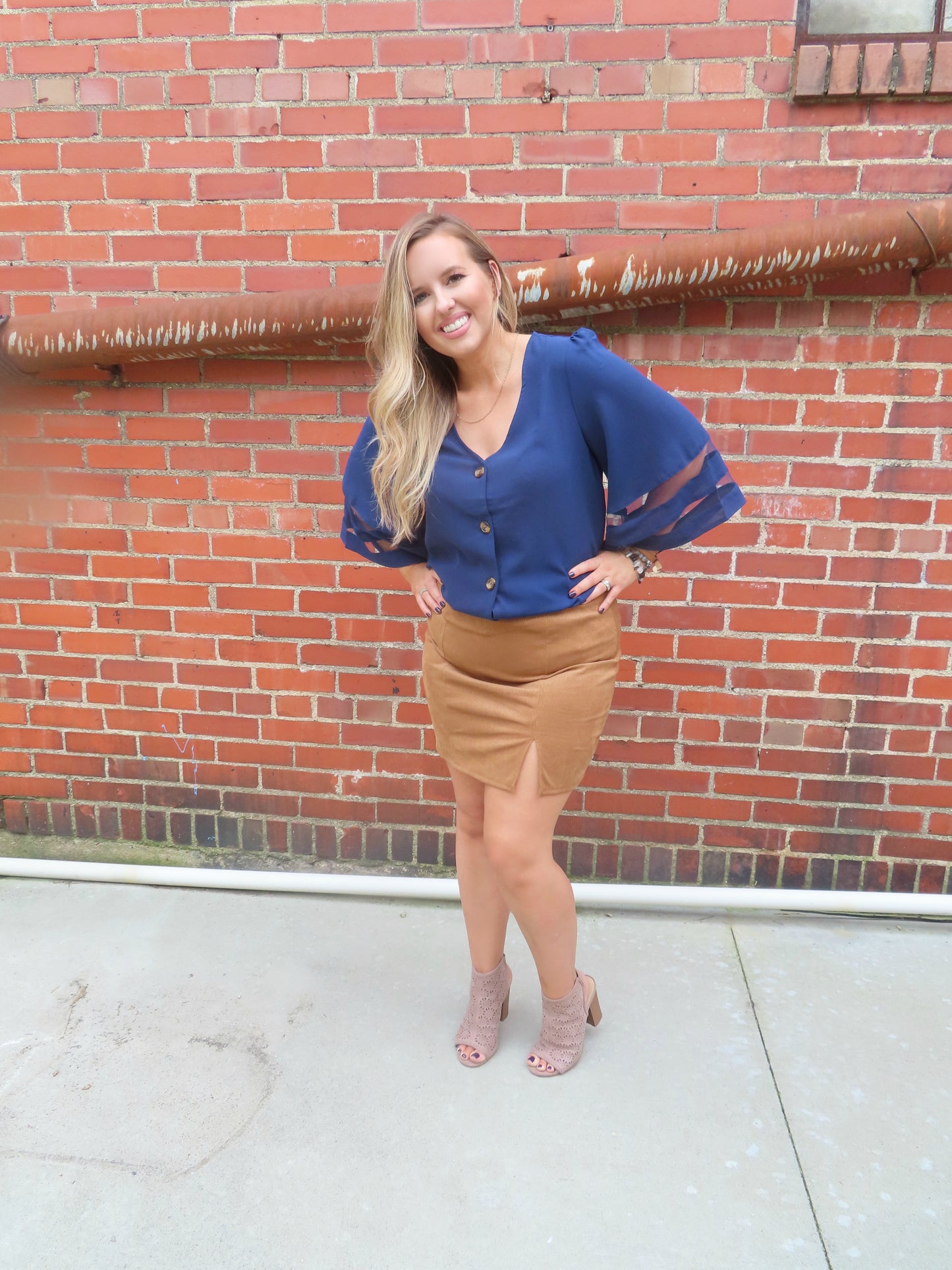 Carrie Corduroy Mini - Camel