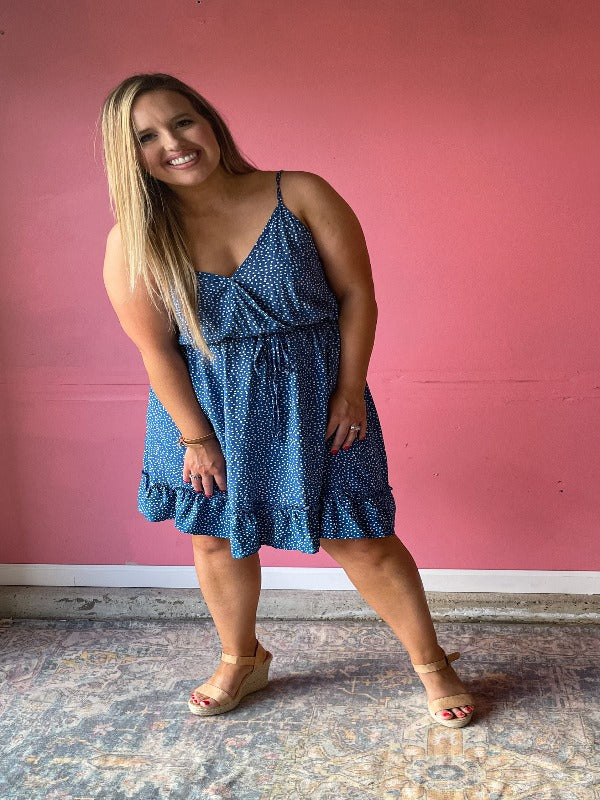 Wanna Be With You Speckled Dress - Harper Renae Boutique
