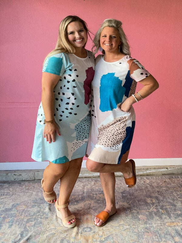 Leighton Tee Dress - Mint - Harper Renae Boutique