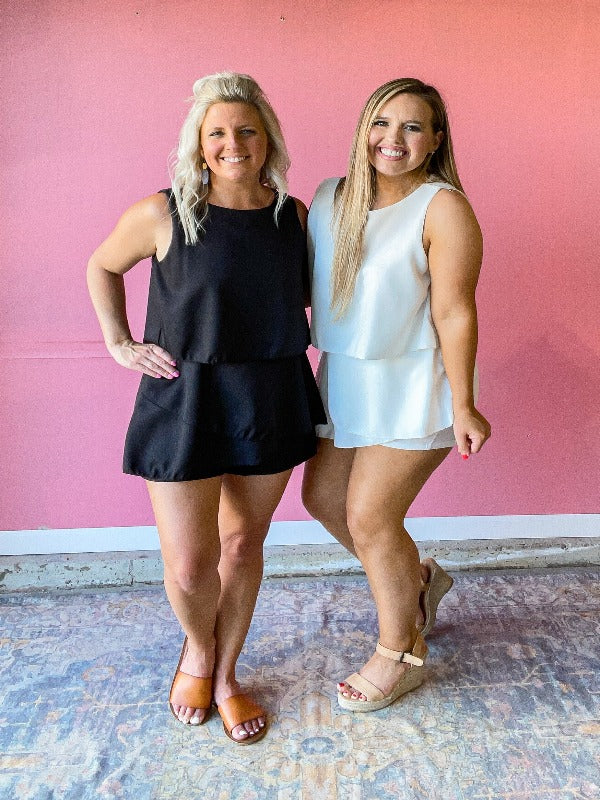Sway Into Summer Romper - White - Harper Renae Boutique