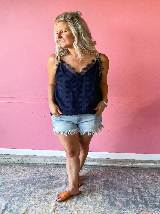 Bubble Cami - Navy