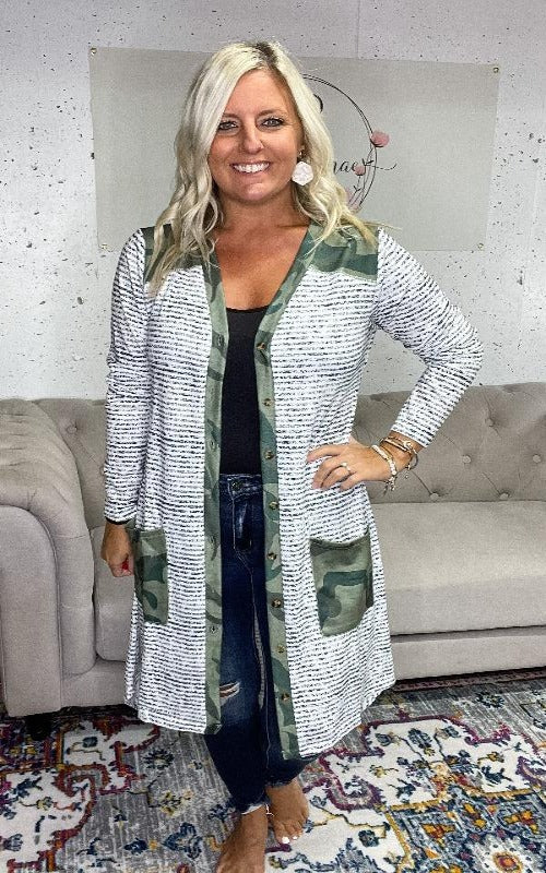 Carrigan Camo Cardi - Harper Renae Boutique