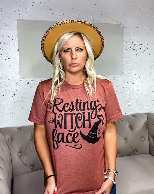 Resting Witch Face Tee - Harper Renae Boutique