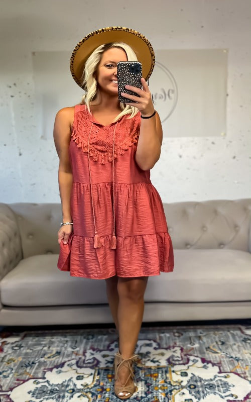 Bentley Boho Dress - Autumn