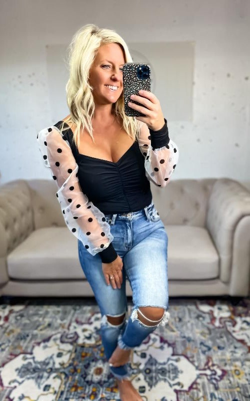 Fancy Like Bodysuit - Black - Harper Renae Boutique