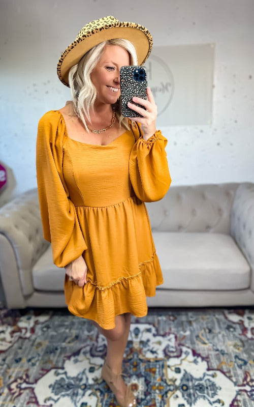 Gold Coast Tiered Dress - Harper Renae Boutique
