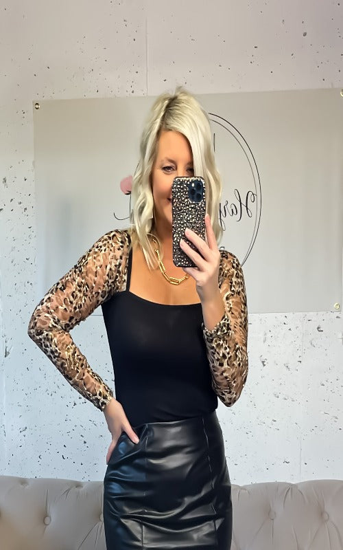 Make It Count Leopard Bodysuit - Harper Renae Boutique