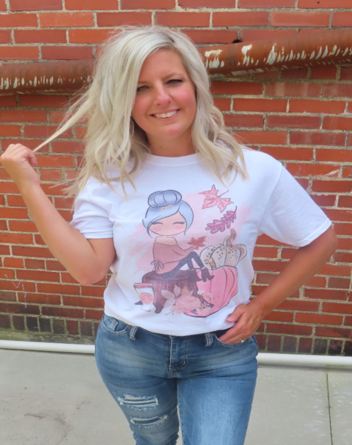 Pumpkin Girl Tee - Harper Renae Boutique