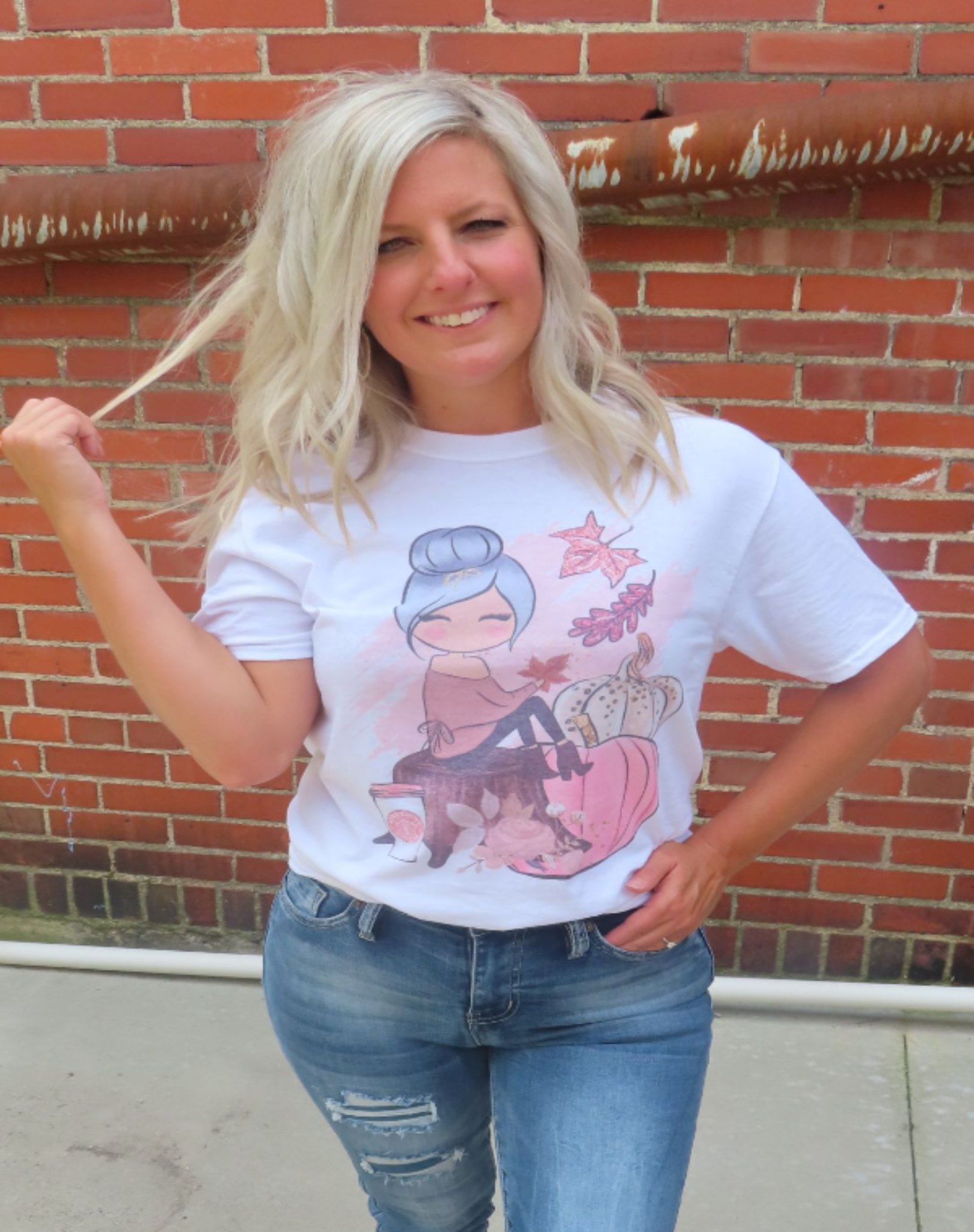 Pumpkin Girl Tee - Harper Renae Boutique
