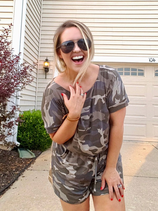 In the Army Now - Romper - Harper Renae Boutique