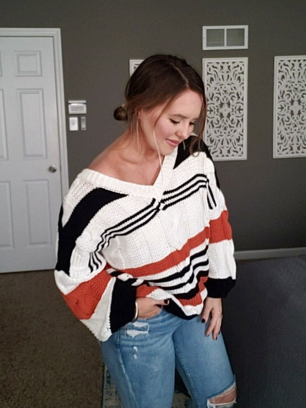 Brandy Braided Sweater - Harper Renae Boutique